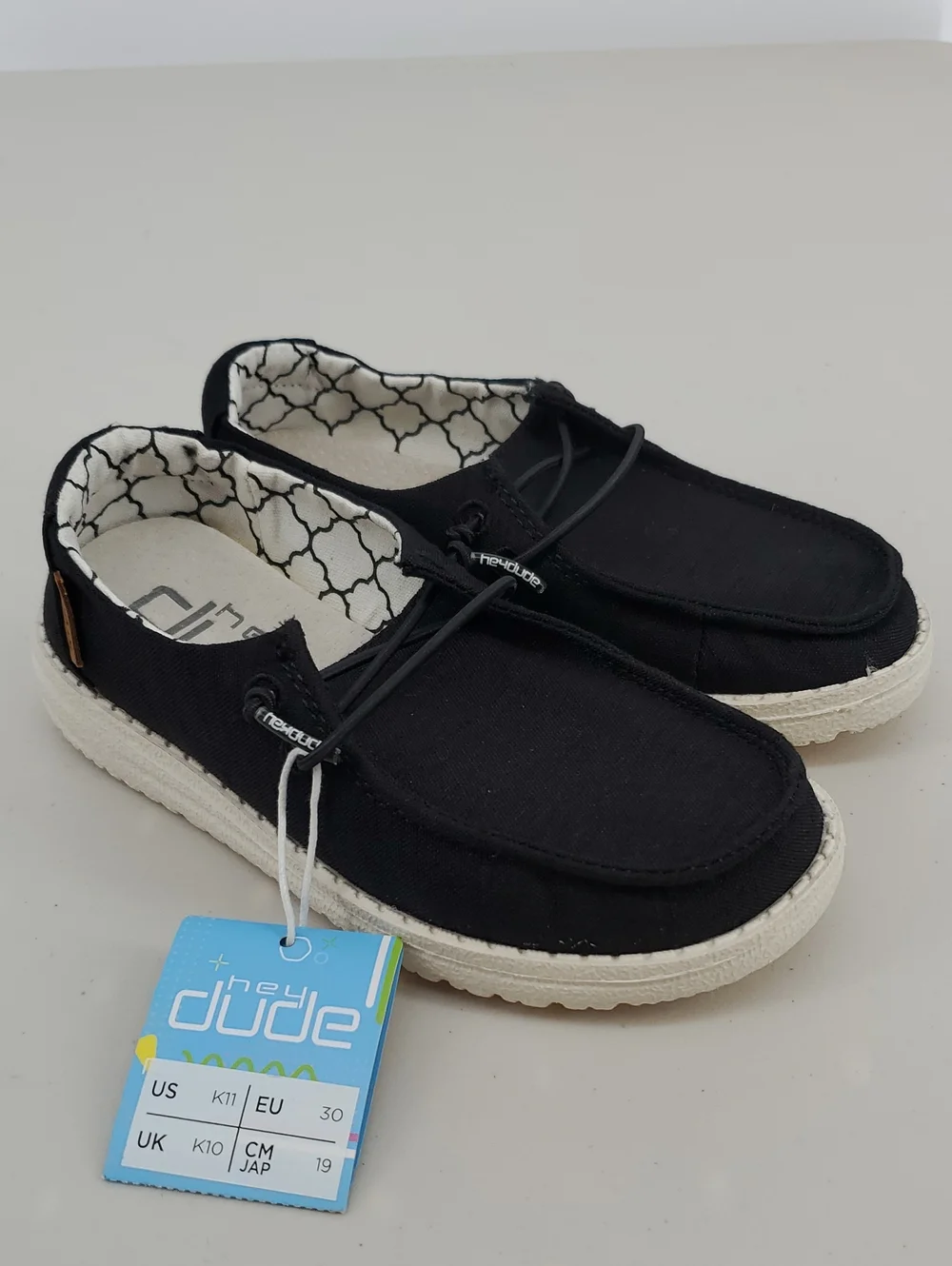 Hey Dude Wendy Youth Slip-On Canvas Shoes - Youth Size 11